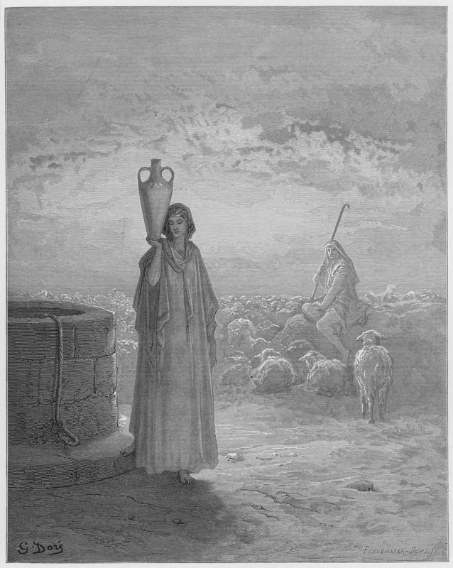 Gustave Dore Bibelen: Jakob holder Labans flokke af Gustave Dore