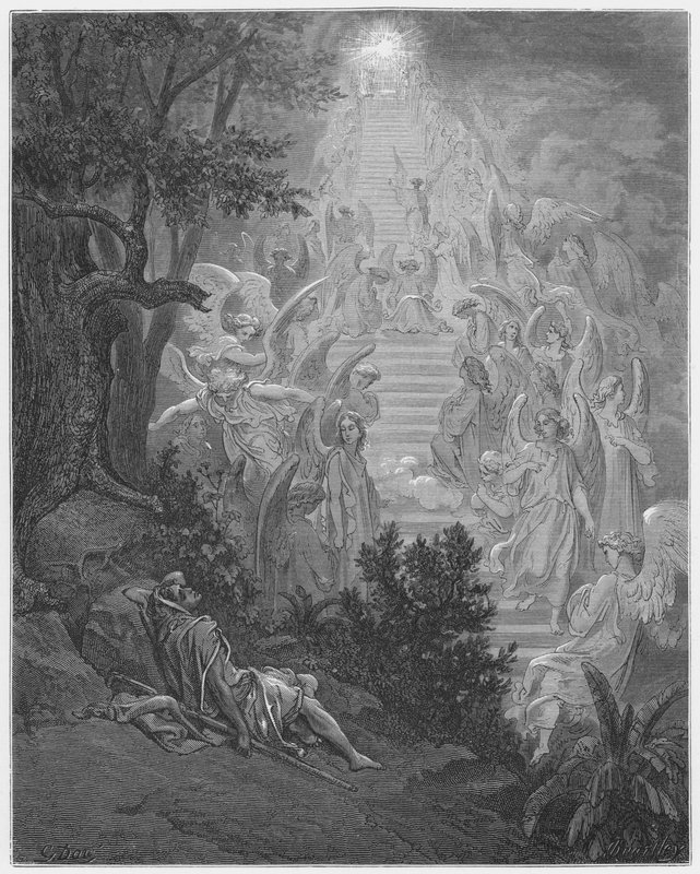 Gustave Dore Bibelen: Jacobs drøm af Gustave Dore