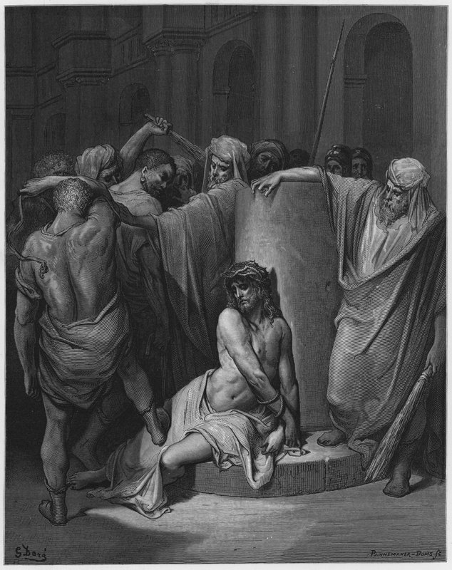 Gustave Dore Bibelen: Jesus piskede af Gustave Dore