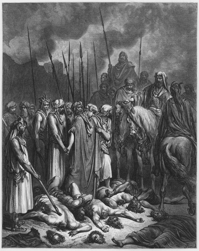 Gustave Dore Bibelen: Joshua skåner Rahab af Gustave Dore