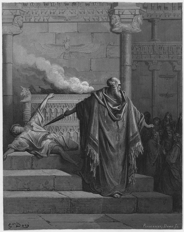 Gustave Dore Bibelen: Mattathias og den frafaldne af Gustave Dore