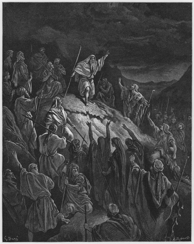 Gustave Dore Bibelen: Mattathias appellerer til de jødiske flygtninge af Gustave Dore