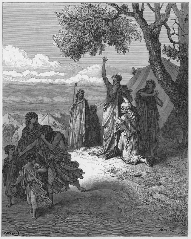 Gustave Dore Bibelen: Noa forbander Kanaan af Gustave Dore