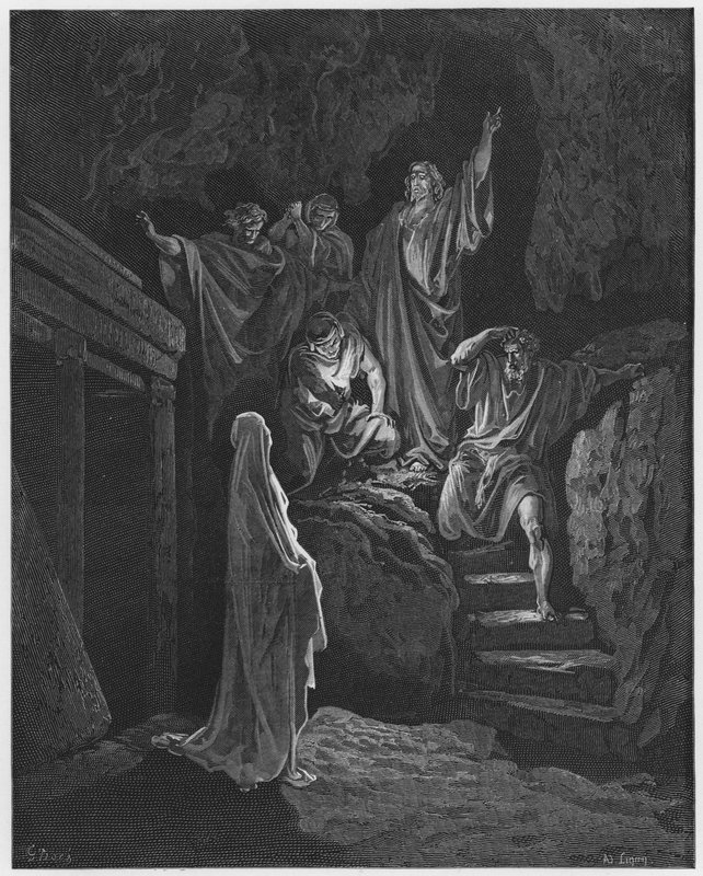 Gustave Dore Bibelen: Lazarus opstandelse af Gustave Dore