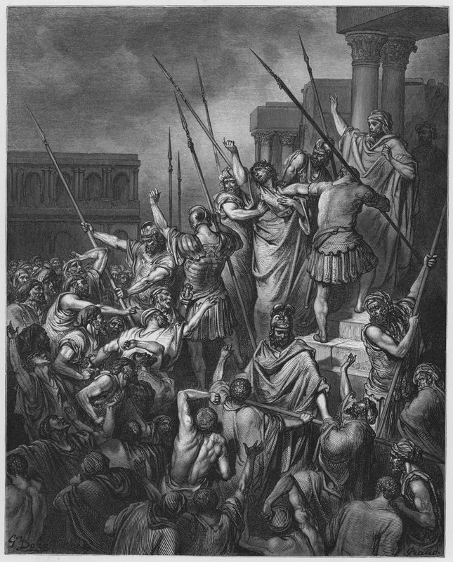 Gustave Dore Bibelen: S Paul reddet fra mængden af Gustave Dore