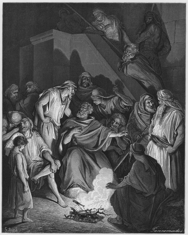 Gustave Dore Bibelen: S Peter fornægter Kristus af Gustave Dore