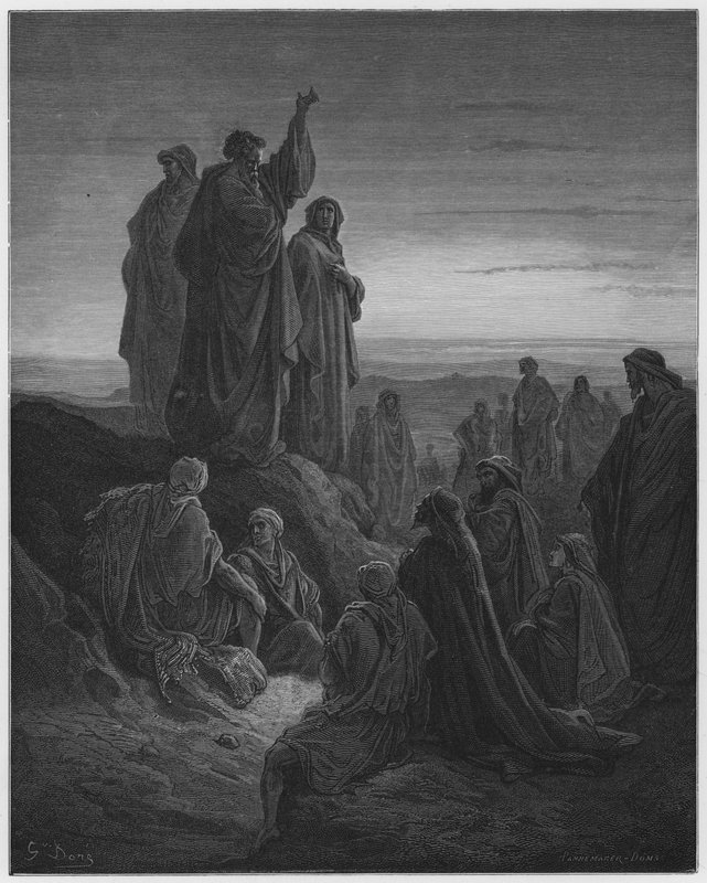 Gustave Dore Bibel: Apostlene prædiker evangeliet af Gustave Dore