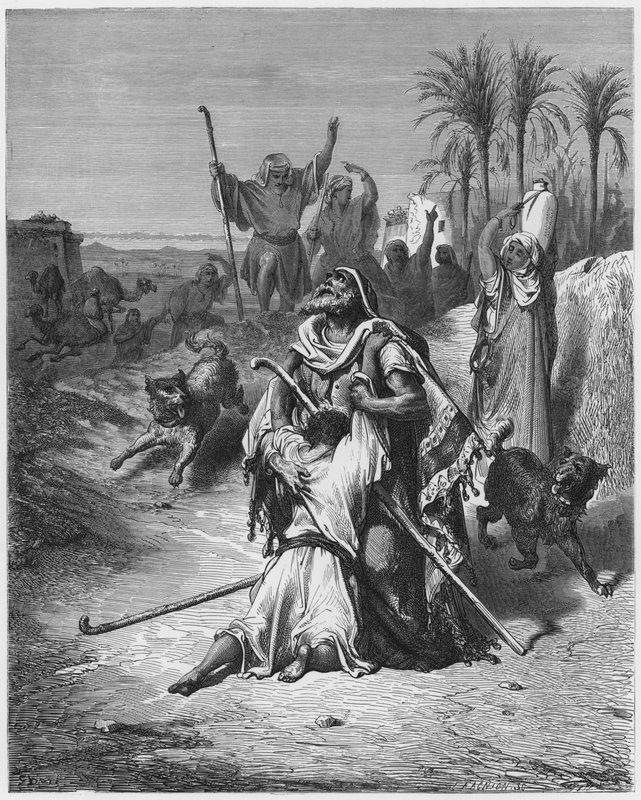 Gustave Dore Bible: Den fortabte søn i sin fars arme af Gustave Dore