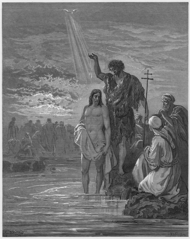 Gustave Dore Bibelen: Jesu dåb af Gustave Dore