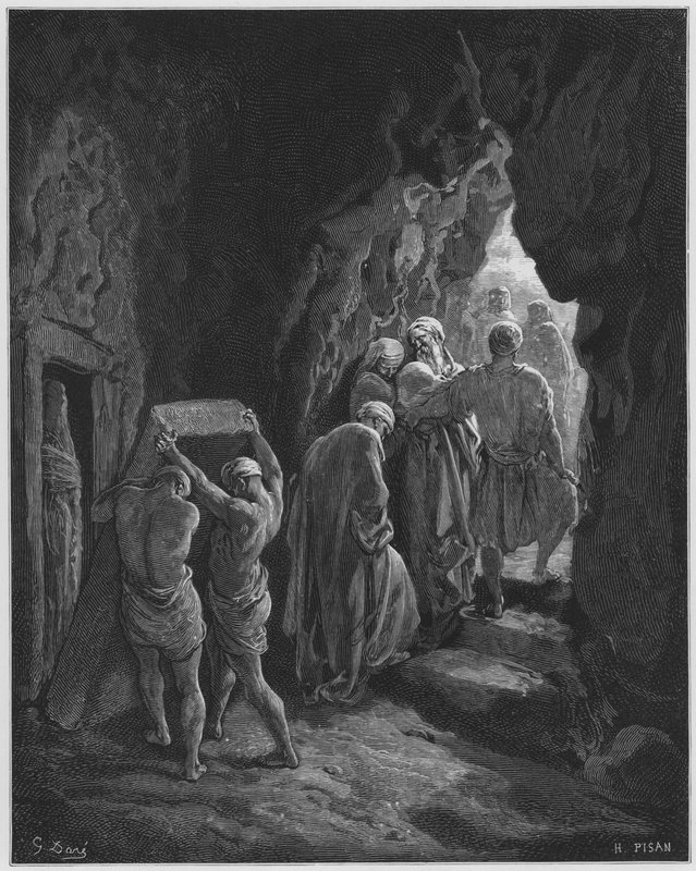 Gustave Dore Bibelen: Begravelsen af Sarah af Gustave Dore