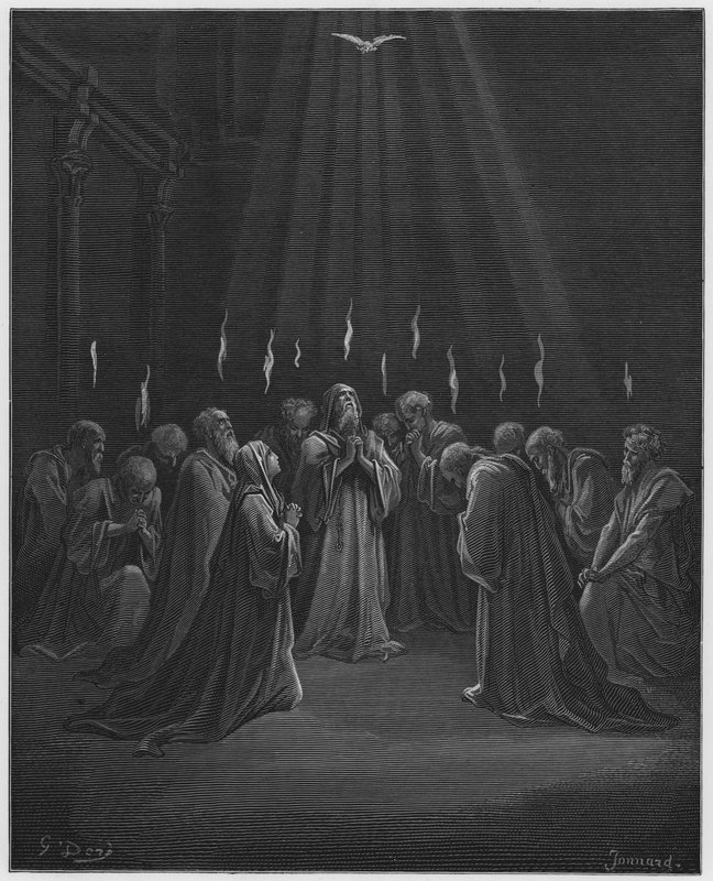 Gustave Dore Bibelen: Åndens nedstigning af Gustave Dore
