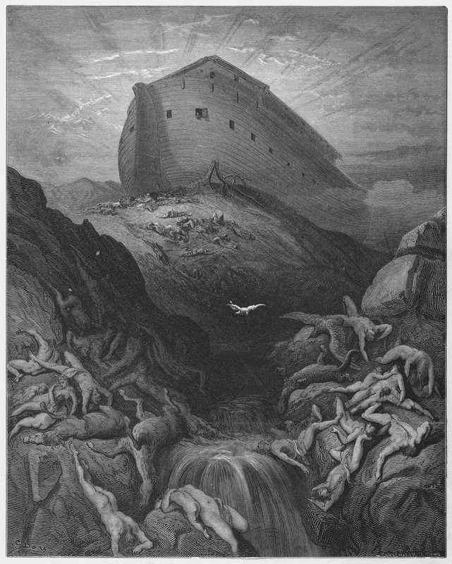 Gustave Dore Bibelen: Duen sendt ud fra arken af Gustave Dore