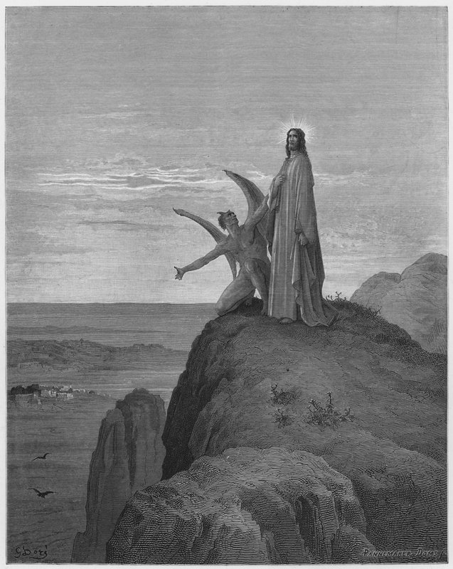 Gustave Dore Bibelen: Jesu fristelse af Gustave Dore