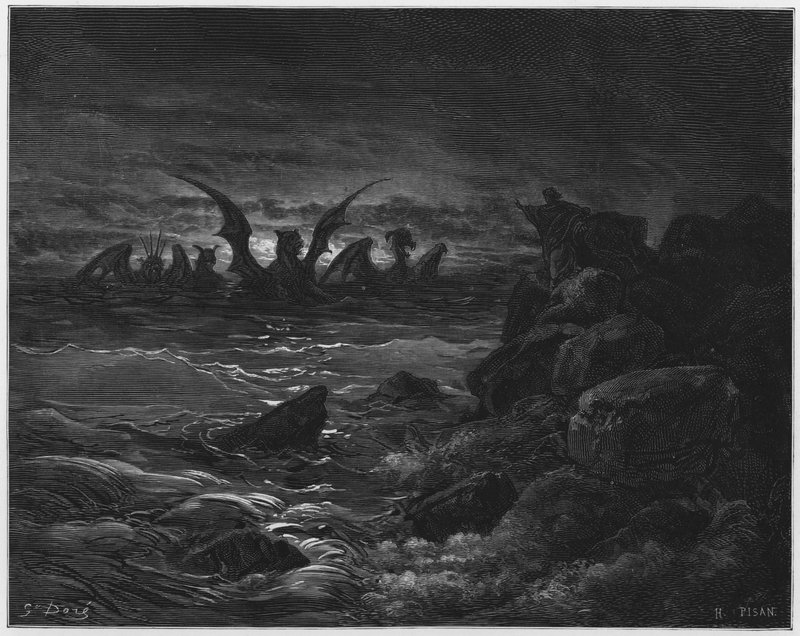 Gustave Dore Bibelen: Synet om de fire dyr af Gustave Dore
