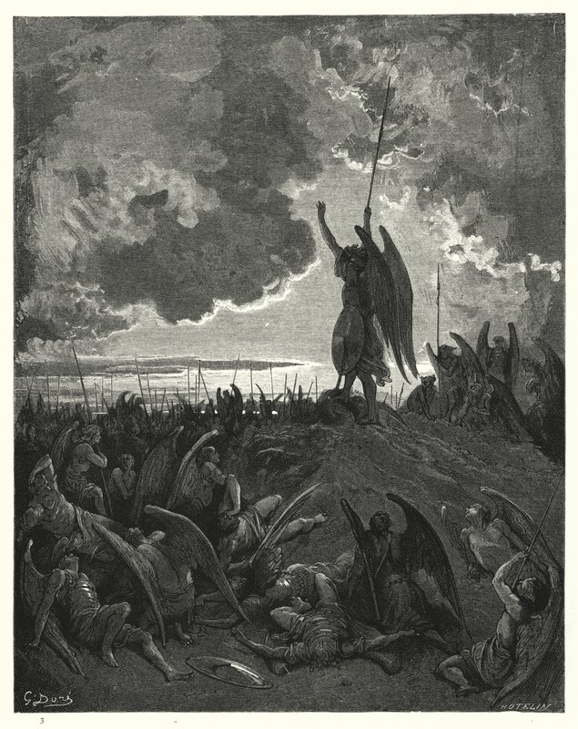 Illustration af Gustave Dore til Miltons Paradise Lost, bog I, linje 331 af Gustave Dore