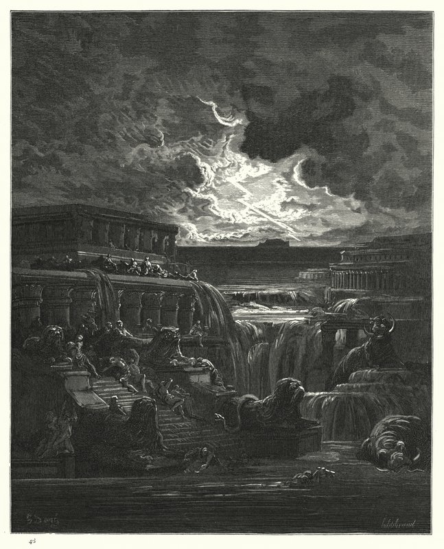 Illustration af Gustave Dore til Milton