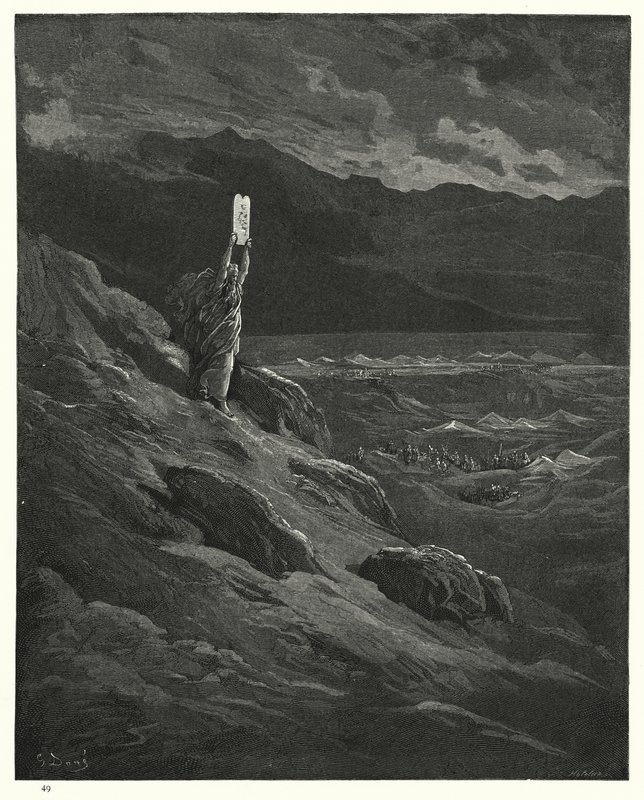 Illustration af Gustave Dore til Miltons Paradise Lost, bog XII, linje 236-238 af Gustave Dore