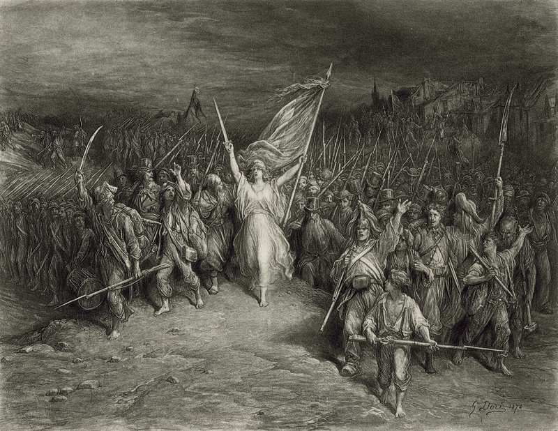 La Marseillaise (fotogravering) af Gustave Dore
