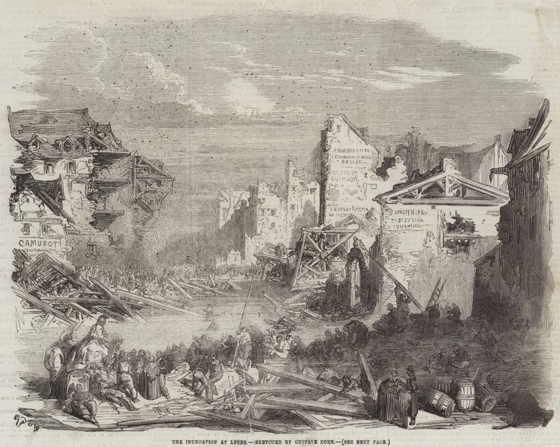 Oversvømmelsen ved Lyons af Gustave Dore