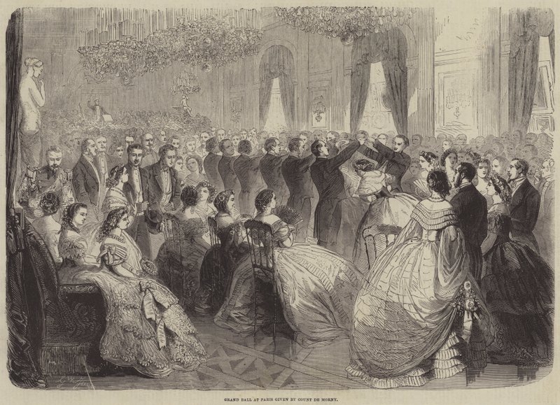Grand Ball i Paris givet af Grev de Morny af Gustave Janet