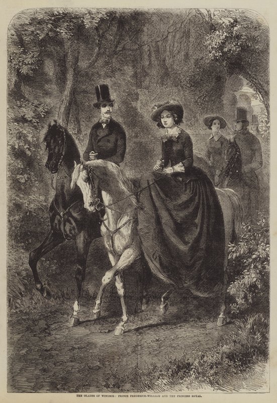 The Glades of Windsor, Prince Frederick-William og Princess Royal af Gustave Janet