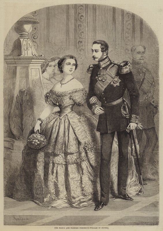 Prinsen og prinsesse Frederick-William af Preussen af Gustave Janet