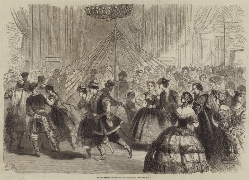 Skaters Quadrille, ved Count Walewskis Ball af Gustave Janet