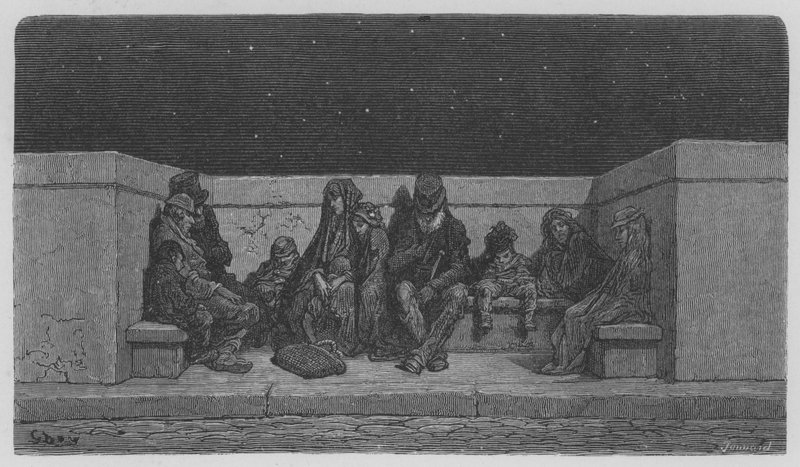 På La Belle Etoile af Gustave after Dore