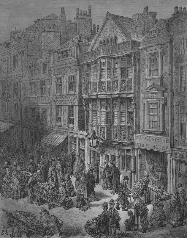 Bishopsgate af Gustave after Dore