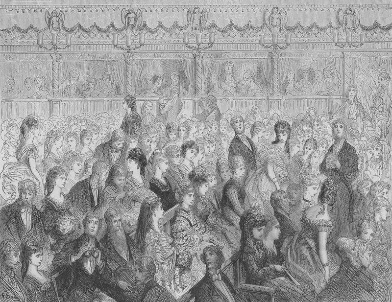 Covent-Garden Orchestra Lænestole af Gustave after Dore