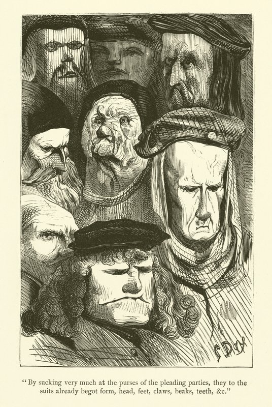 Illustration til Rabelais værker af Gustave after Dore