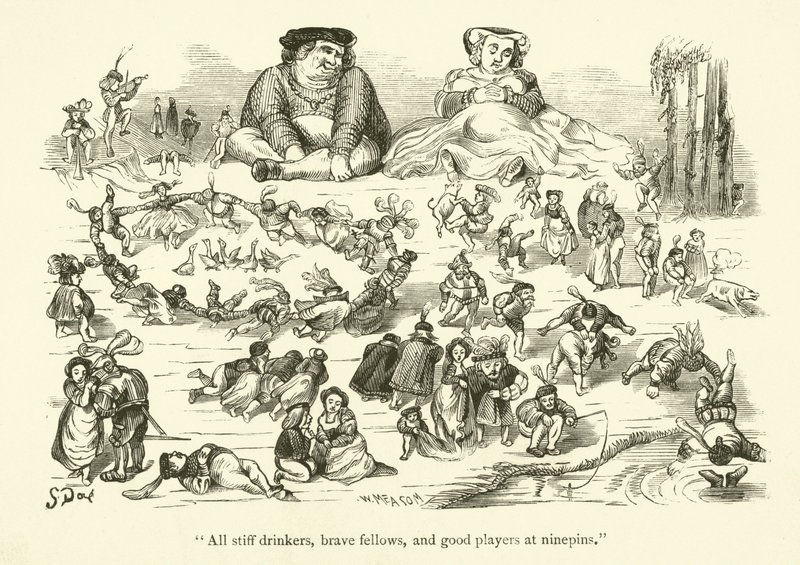 Illustration til Rabelais værker af Gustave after Dore