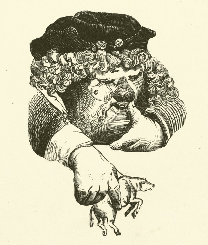 Illustration til Rabelais værker af Gustave after Dore