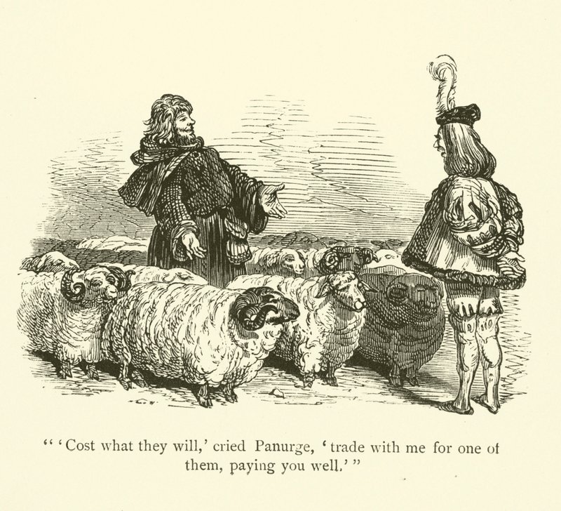 Illustration til Rabelais værker af Gustave after Dore
