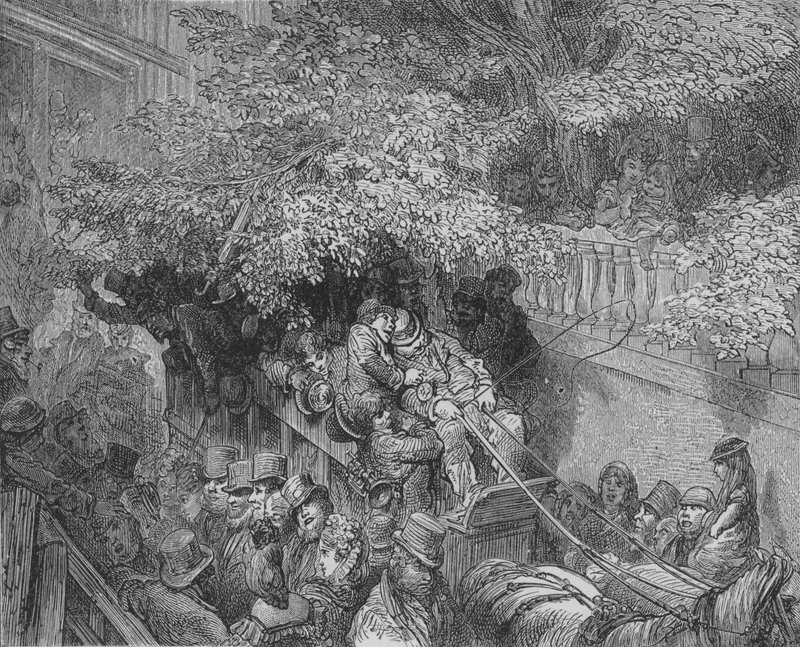 John Bull efter at have drukket! af Gustave after Dore