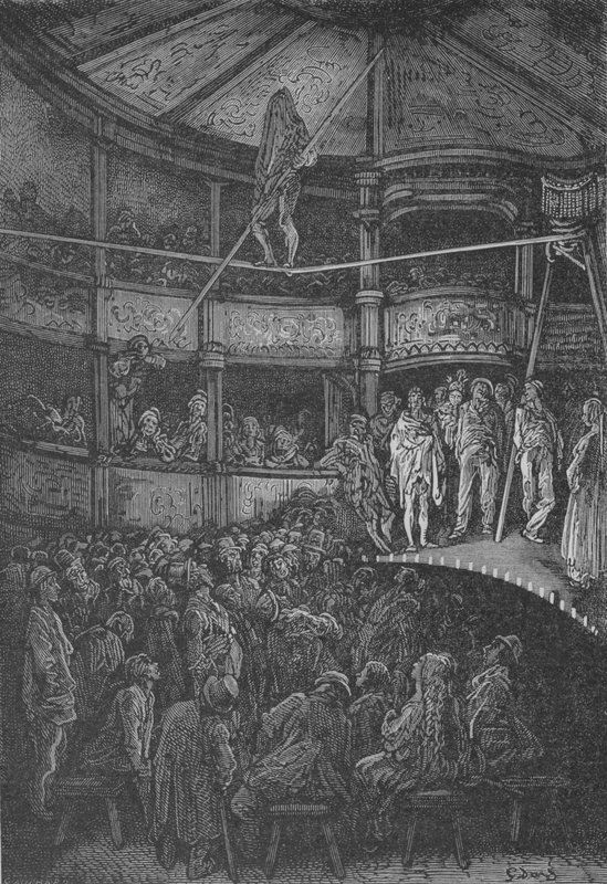 LAkrobat af Gustave after Dore