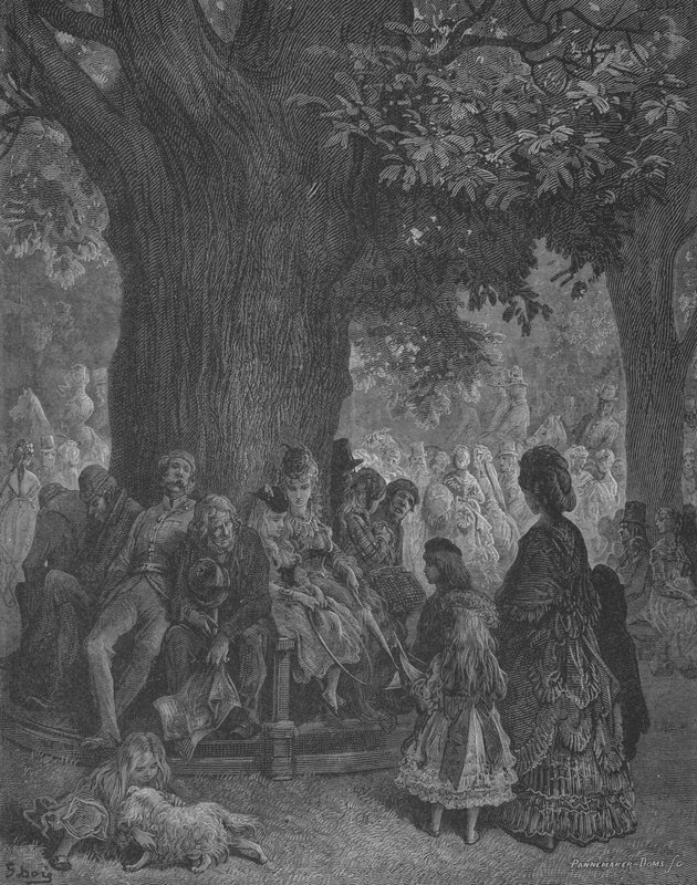 Det gigantiske træ i Kensington af Gustave after Dore