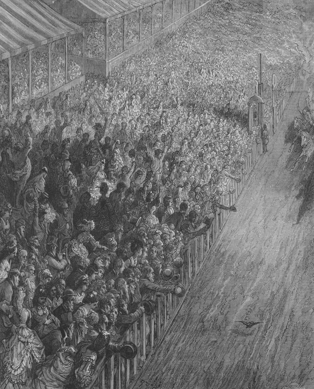 Derbyet, afslutningen på banen af Gustave after Dore