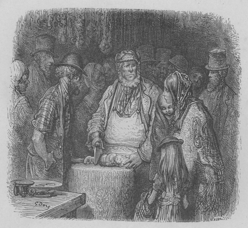 Slagteren i udøvelsen af ​​sine funktioner af Gustave after Dore