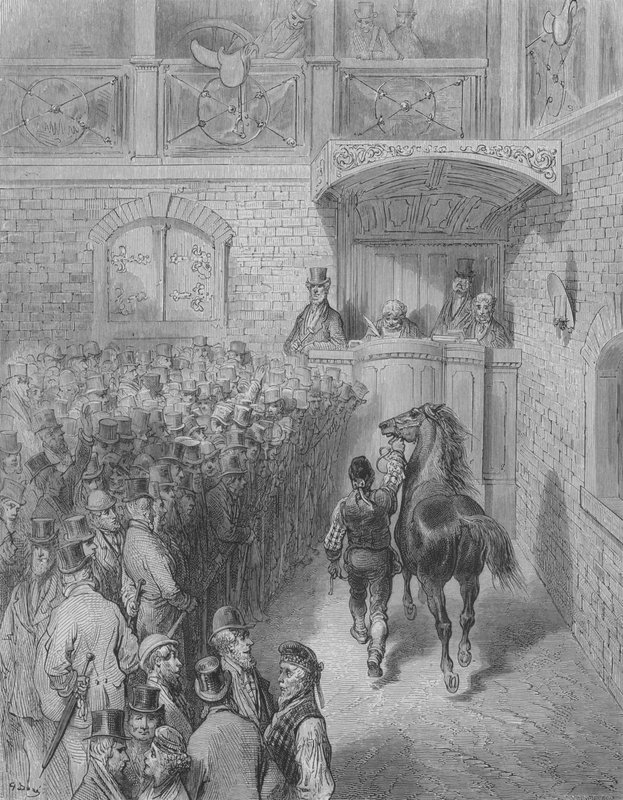 Le Tattersall af Gustave after Dore