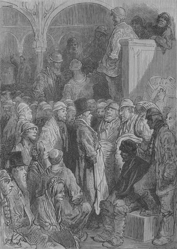 Den lille virksomheds store hatte af Gustave after Dore