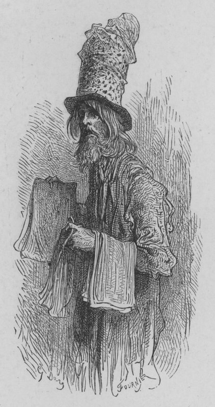Papirhandler til at fange fluer af Gustave after Dore