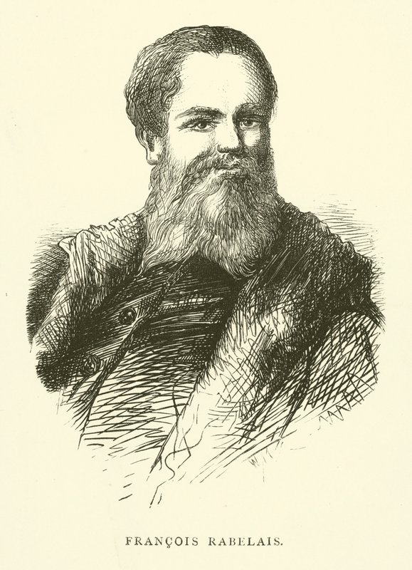Portræt af Francois Rabelais af Gustave after Dore
