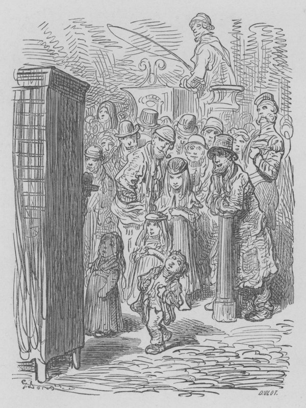 Punch Et Judy, Theater Ambulant af Gustave after Dore