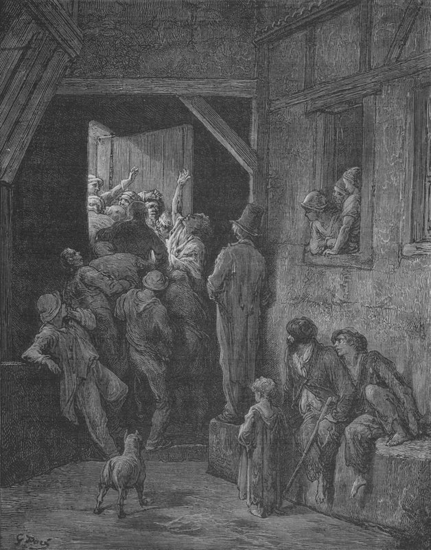 Slagsmål i Londons underverden af Gustave after Dore
