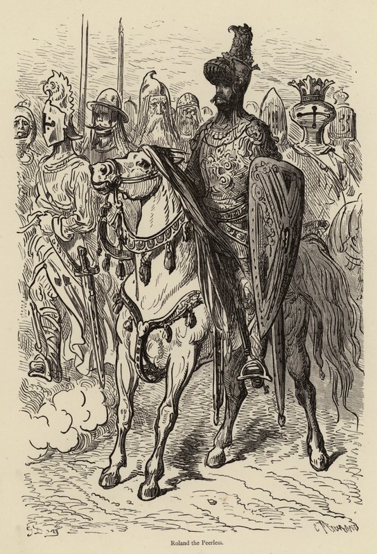 Roland den jævnaldrende af Gustave after Dore