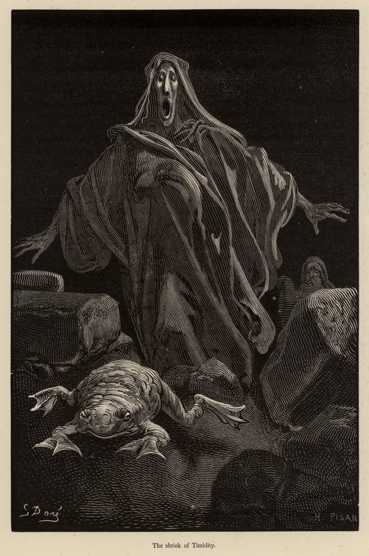Frygthedens skrig af Gustave after Dore