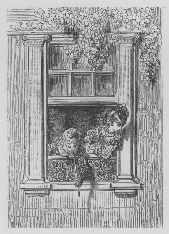 Et vindue på DEpsom Road af Gustave after Dore