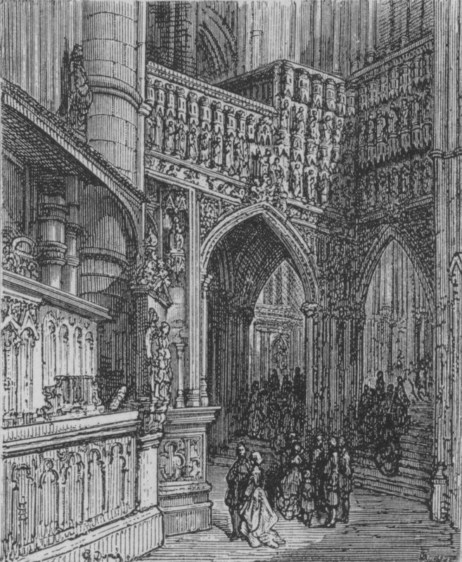 Westminster, skråt syn af Gustave after Dore