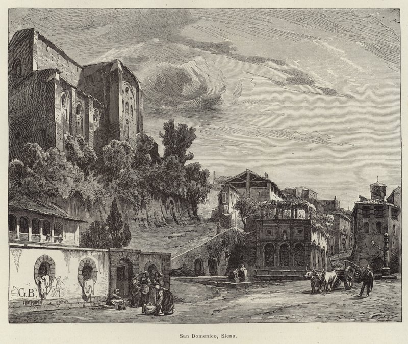 Basilica di San Domenico, Siena af Gustave Bauernfeind